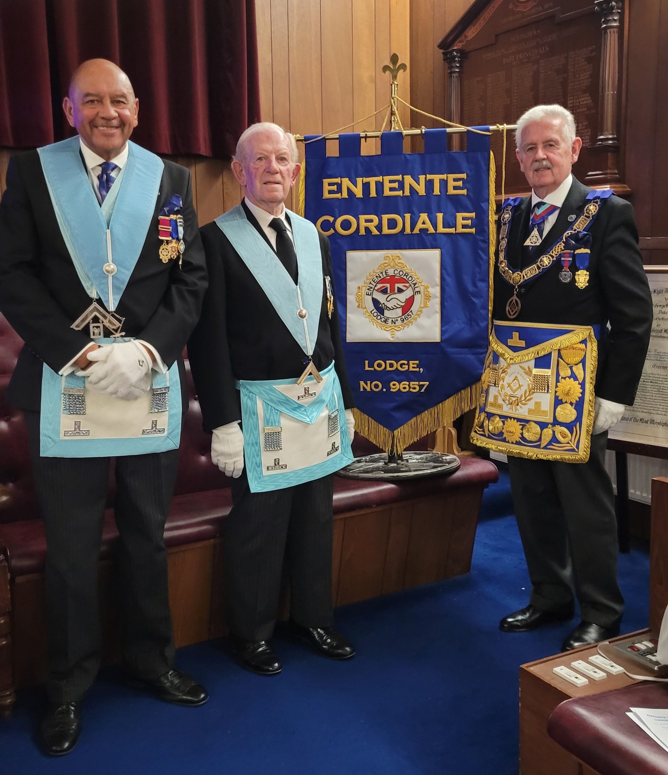 The PGM with the WM and David Pearson far left