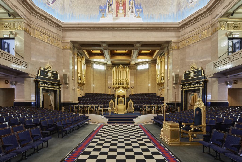 inside the now Grand Lodge of England Great Queens Street