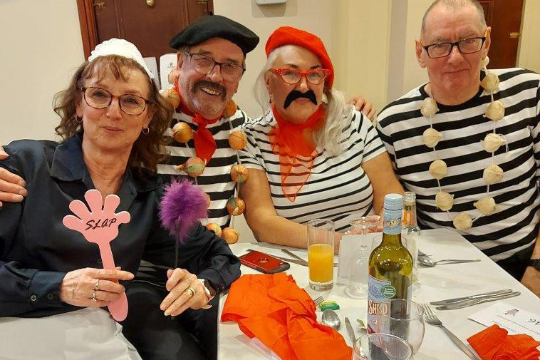 picture of guests of the French night having fun