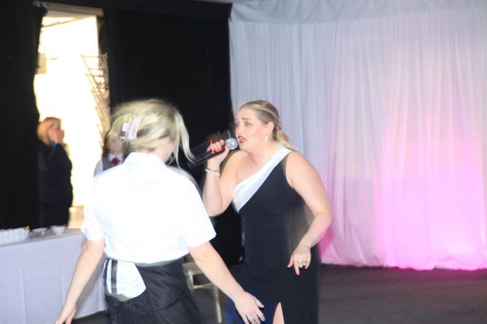 Some of the ladies took to the dancefloor to surprise everyone with a song or two. 