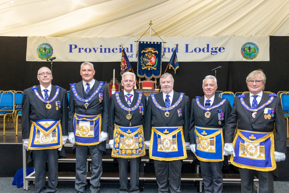 The PGM with his Deputy and four APGM's