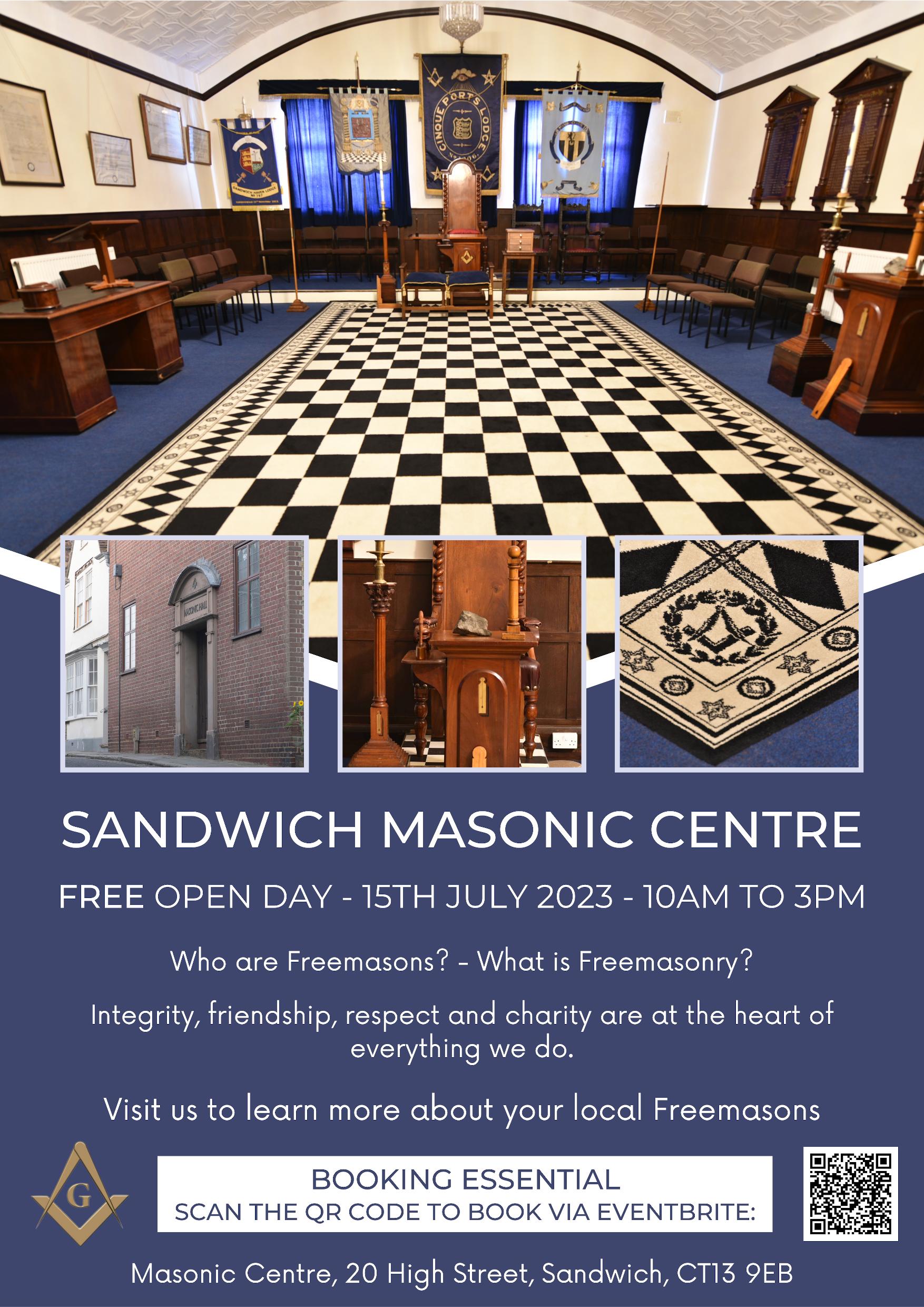 sandwich open day poster 15th July 2023