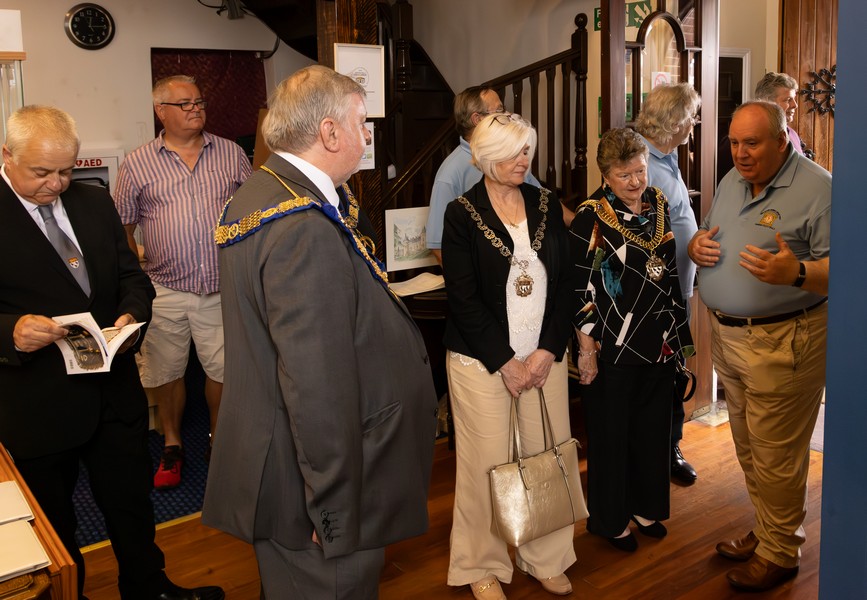 Guests receive and very informative guide about the exhibits. 