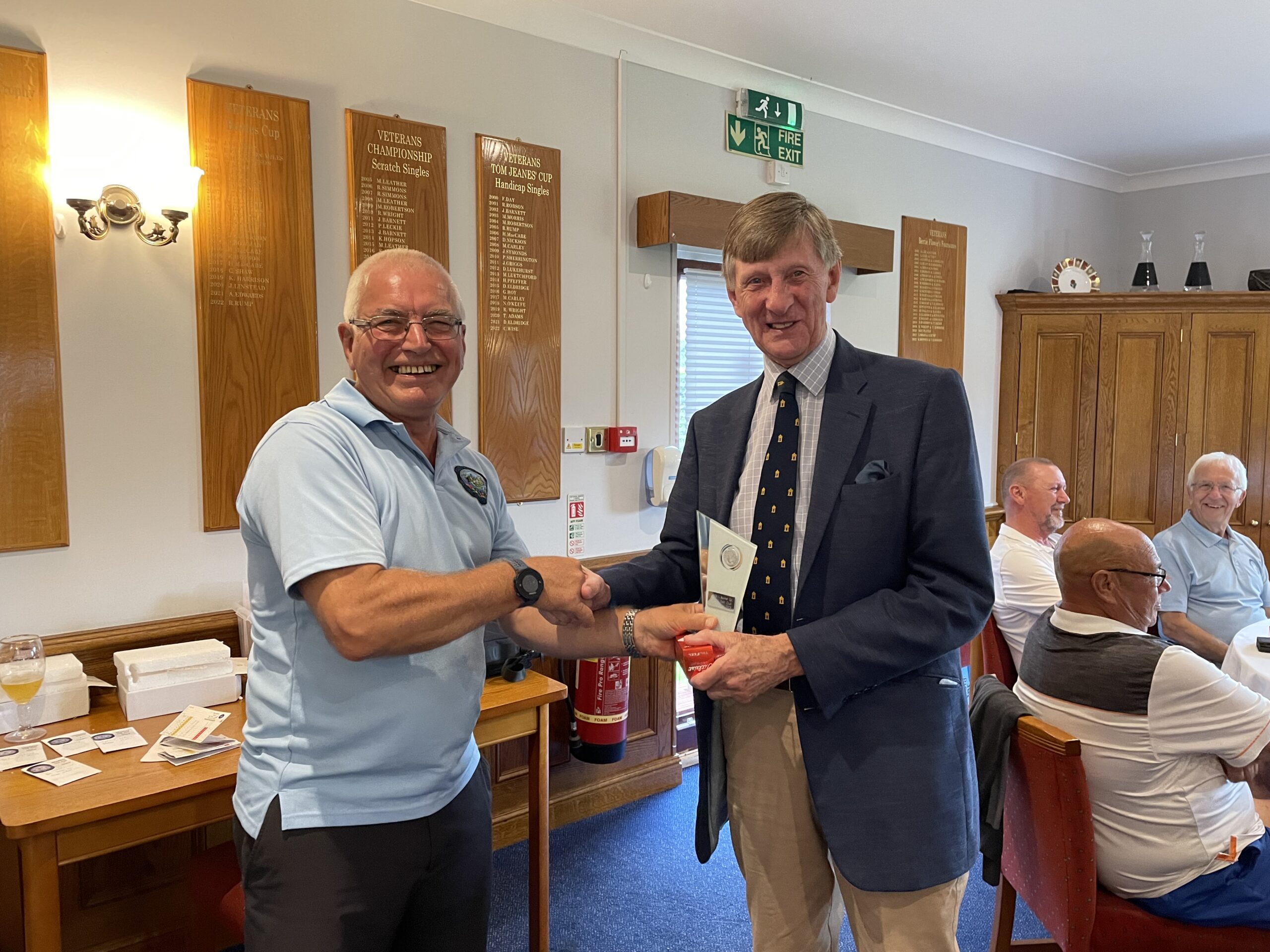 Dave Kirby (Trinity Lodge) Runner Up in the Geoffrey Gordon Dearing Bowl