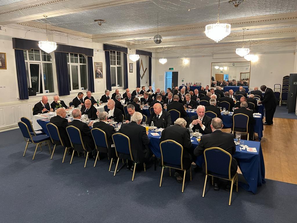 Picture of those dining at the festive board