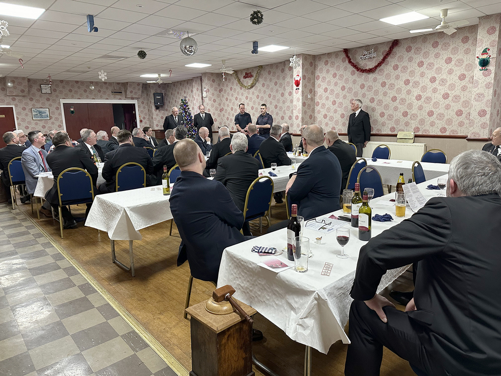 Members and guests in the dining room at Dover Masonic Centre