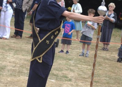 The Drum Major of the Ashford Sea Cadet and Royal Marine Cadet Band