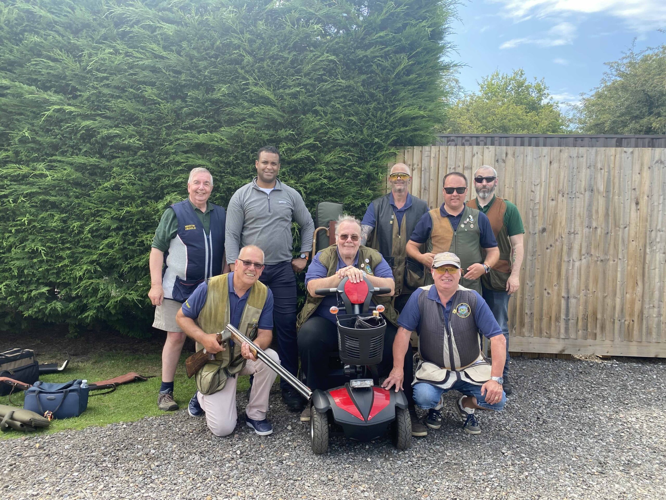 Roger pictured centre